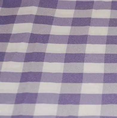 Checkered Poly Poplin 5 yards