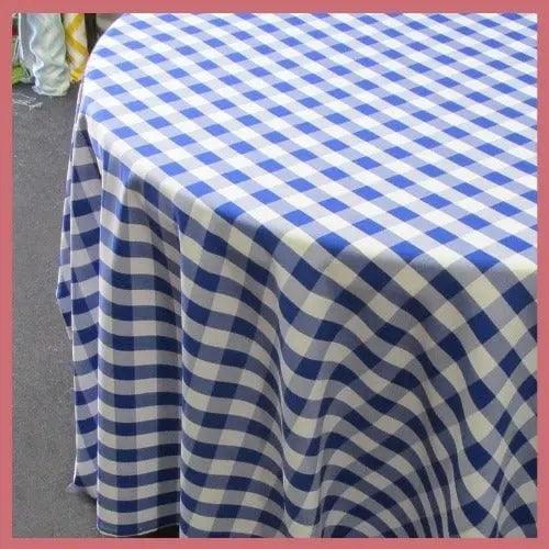 Checkered Tablecloth - 72'' overlay