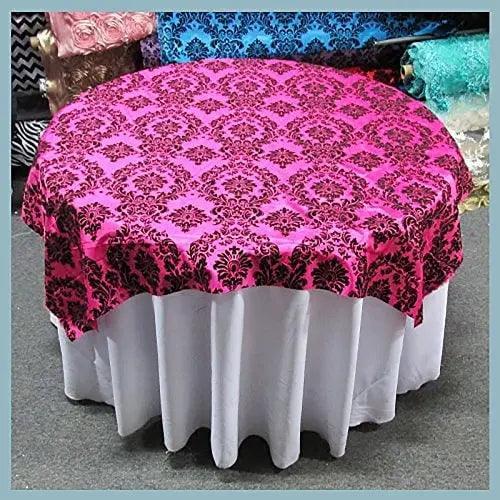 Damask Flocking Taffeta - Table Overlay