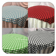 Buffalo Plaid Checkered Table Overlay - 60"x60"