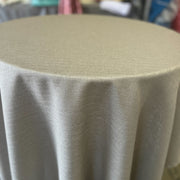 Vintage Linen Two Tone Faux Burlap Texture Tablecloth-120'' Round