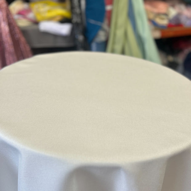 Vintage Linen Two Tone Faux Burlap Texture Tablecloth-72'' Overlay