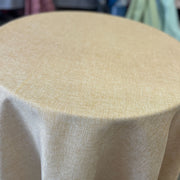 Vintage Linen Two Tone Faux Burlap Texture Tablecloth-120'' Round