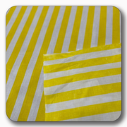 Stripe Print Poly Cotton Fabric 1" - Sold by the Yard
