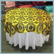 Damask Flocking Taffeta - Table Overlay