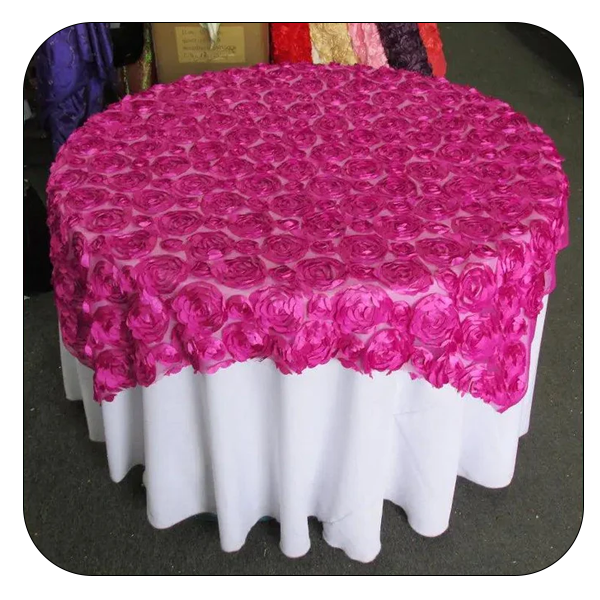 Lotus Flower Mesh Tablecloth - Round